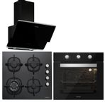 Silverline Oslo 3490 - CS5429W01 - BO6503W01 Siyah 3'lü Ankastre Set