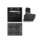 Silverline Siyah Cam Ankastre Set (3420 CLASSY DAVLUMBAZ - CS5349B01 OCAK - BO65E1B01 FIRIN)