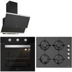 Silverline Siyah Cam Ankastre Set 3420 - CS5335B01 Modern Tasarım 8 Fonksiyon Enerji Sınıfı D BO6503B01