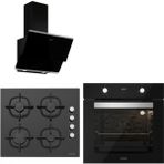 Silverline Siyah Cam Ankastre Set 3490 - Cs5343b01 - Bo6502b01