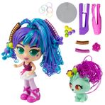 Silverlit 82086-1 Rosli ve Koda Mavi Curli Girls Bebek ve Hayvan 2'li Set
