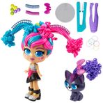 Silverlit 82086-3 Milli ve Vogue Turkuaz Curli Girls Bebek ve Hayvan 2'li Set