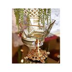 silvia home decor 1 Adet küçük boy Tekli Metal Döküm Ayaklı Gold Detaylı Magnolia-kase-dondurmalık-şekerlik lav krn260