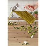 silvia home decor Çelik Vakumlu Kapak Borosilikat Cam Yağlık Sirkelik Sütlük