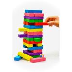 Silya Renkli Jenga Zarı At Çekeceğin Rengi Belirle