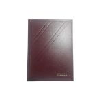 Sim 12 Li Ticari Fihrist 20X28 Cm Dikişli Bordo