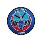 Sim Nakış 101. Filo Nakış Işleme Arma Patch Peç