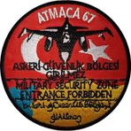 Sim Nakış Atmaca 67 Askeri Güvenlik nakış işleme arma patch 9,5×9,5 cm
