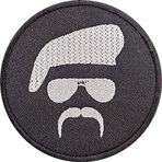 Sim Nakış Babayiğit nakış işleme arma patch siyah 8x8 cm