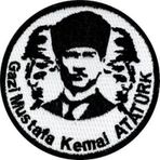 Sim Nakış Gazi Mustafa Kemal ATATÜRK nakış işleme arma patch 9×9 cm