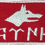 Sim Nakış Göktürkçe Türk Yazısı Kurt Kafası nakış işleme arma patch peç 5×7,5 cm