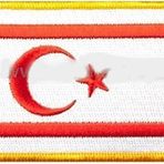 Sim Nakış Kuzey Kıbrıs Türk Cumhuriyeti Nakış İşleme Bayrak 6×8 cm