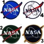 Sim Nakış Nasa Logo Nakış İşleme Arma patch peç 8×6,5 cm 4 adet