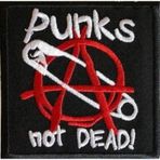 Sim Nakış Punks not Dead nakış işleme patch arma peç 7,5×7,5 cm