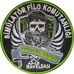 Sim Nakış Simülatör filo komutanlığı havelsan nakış işleme arma patch peç 9.5×9.5 cm