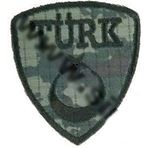 Sim Nakış Türk Bayrak nakış işleme arma patch peç 5,5×6 cm kamufulaj