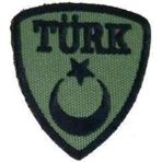 Sim Nakış Türk Bayrak Nakış Işleme Arma Patch Peç 5,5×6 cm