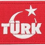 Sim Nakış Türk Bayrak nakış işleme arma patch peç 6×8 cm kırmızı