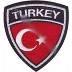 Sim Nakış Turkey Türkiye Türk Bayrak nakış işleme arma patch peç 6,5×7 cm