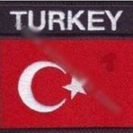 Sim Nakış Turkey Türkiye Türk Bayrak nakış işleme arma patch peç 6×7 cm