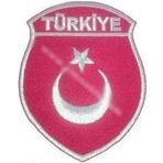 Sim Nakış Turkey Türkiye Türk bayrak nakış işleme arma patch peç 7×9 cm