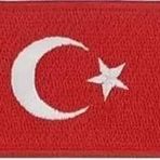Sim Nakış Turkey Türkiye Türk bayrakları nakış işleme arma patch peç 3x5 cm kırmızı beyaz