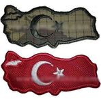 Sim Nakış Türkiye haritalı bayrak nakış işleme 7×3,5 cm çiftli