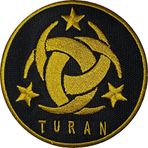 Sim Nakış üç hilal turan nakış işleme arma patch peç 8,5×8,5 cm