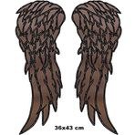Sim Nakış Walking Dead melek kanatları nakış işleme arma patch 36×43 cm
