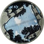 Sim Nakış Yalnız Değil nakış işleme arma patch 8×8 cm