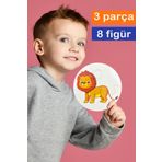 Sim Tasarım SimKids Orman Hayvanları Temalı 2+ Yap-boz Puzzle Dikkat Geliştiren Zeka Oyunu