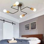 Sima Avize Modern 4 Kol Ahşap Avize