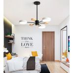 Simaavize Ahşap Detaylı Hanging LED Avize - Beyaz - Beyaz
