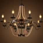 SimaAvize Loft Nordic Halat Dizayn Post Modern Avize - Siyah - 8