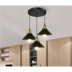 Simaavize Loft Şapka Avize - Mat Siyah
