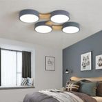 SimaAvize Minimalist Modern Led 4’lü Avize Gri