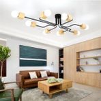 Simaavize Modern Ahşap Detay Örümcek Avize - 8