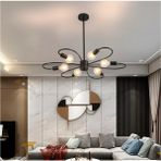 SimaAvize Modern Fixture Avize 6’lı Siyah
