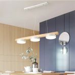 Simaavize Ultra Modern Ahşap Yemek Avize - Beyaz - 3