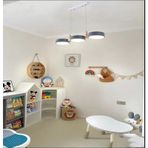 Simaavize Wooden Led Avize gri