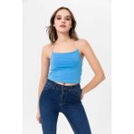 Şimal Kadın Ip Askılı Örme Büstiyer 230074 - - XL - Mavi