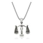 Şimal Silver 925 Ayar Gümüş Adalet Terazisi Kadın Gümüş Kolye