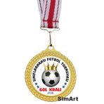 SimArt Design GOL KRALI MADALYASI futbol topu Standart Baskılı altın madalya