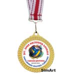 SimArt Design Sınıflararası VOLEYBOL TURNUVASI Spor Madalyası voleybol topu Okula Özel kişiselleştirilebilir