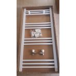 Şimaş Havlupan 500 x 1000 Beyaz 14 Borulu Havlupan + Beyaz 2 Adet Radyatör Vanası