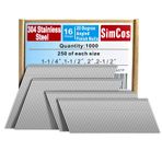 SimCos 16 Ayar Açılı Kaplama Çivileri 304 Paslanmaz Çelik, (1-1/4", 1-1/2", 2", 2", 2-1/2"), 20 Derece, Pnömatik, Elektrikli Kaplama Çivi Çakma Makinesi veya Tırnak Tabancası için Çeşitli Boyutlu