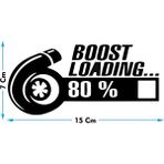 Şimdi Trend Boost Loading Yükleniyor Oto Cam Yazısı 15X7 cm Araba Arkası Sticker Oto Arka Cam Yazı Modelleri - Siyah