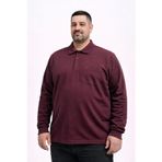 Simenti Büyük Beden Erkek Polo Yaka Sweatshirt - 7565