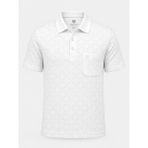 Simenti Polo Yaka Klasik Fit Kısa Kol Erkek Desenli Tişört 7650 - Beyaz - 2XL