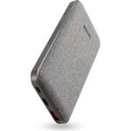 Simex 10.000 mAh Powerbank – Özel Kumaş Kaplama, 20W PD Hızlı Şarj Powerbank S-37 - Gri